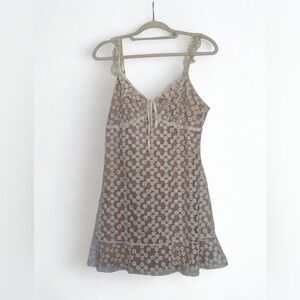 Floral White Lace Dress